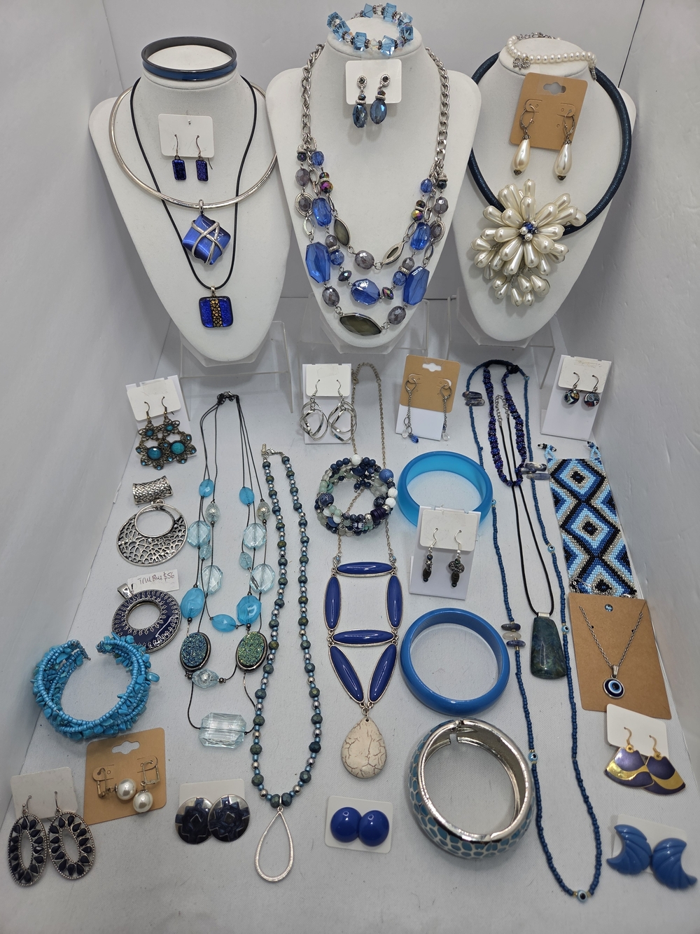 ​HUGE 36pc Jewelry LAUREL BIRCH PREMIER Art Glass Vintage To Now LOT Necklaces
